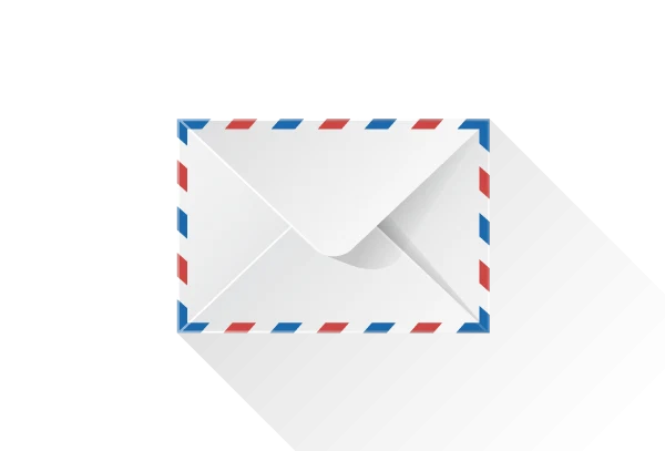 Airmail envelope representing professional email communication