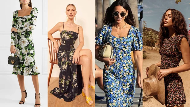 3,797 / 5,000 Translation results Floral Frocks Women's Dress