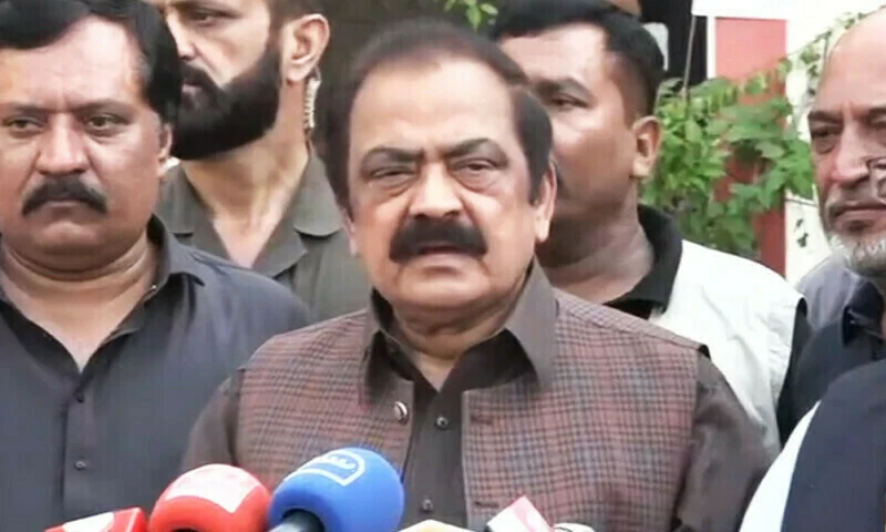 Ranasanaullah while talking — I want to warn Imran Khan that some foreign agencies may take action a
