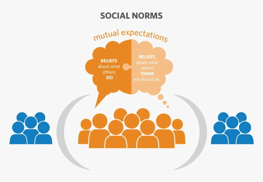 Diagram showing mutual expectations within social groups