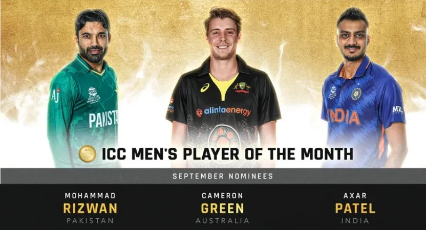 The ICC Men’s Player of the Month Nominees for September 2022