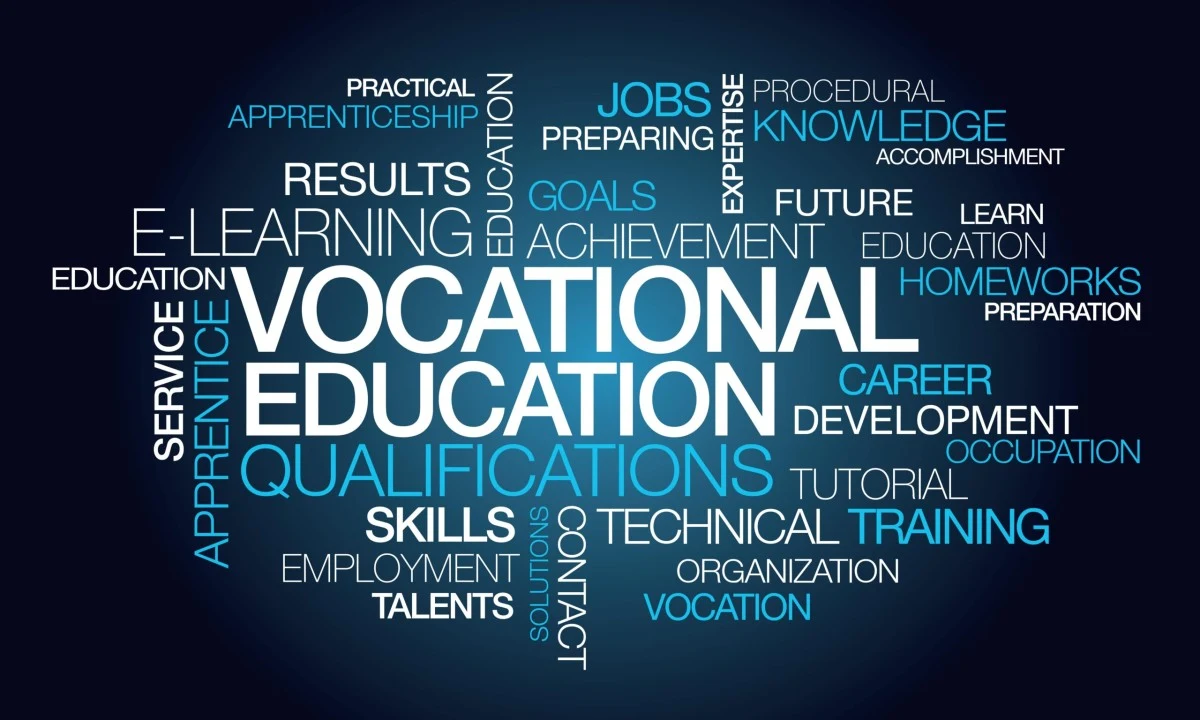 Vocational education word cloud
