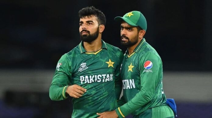 Babar-and-Shadab.. Yes Babar Azam you were saying I have grown up, Shadab Khan's