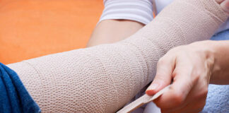 Leg bandage, Heel ankle bandage, Knee bandage, ParT (II) Leg bandage, Heel ankle bandage