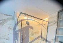 Shower glass partition UAE