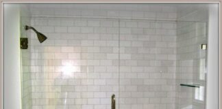 Bathroom shower glass partition