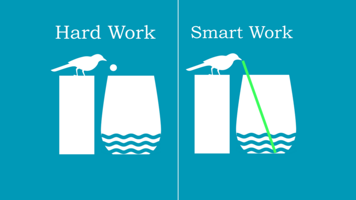 Work harder with smartness is a key to success