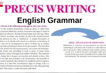 Precis Writing Precis Writing: Components of a Good Precis